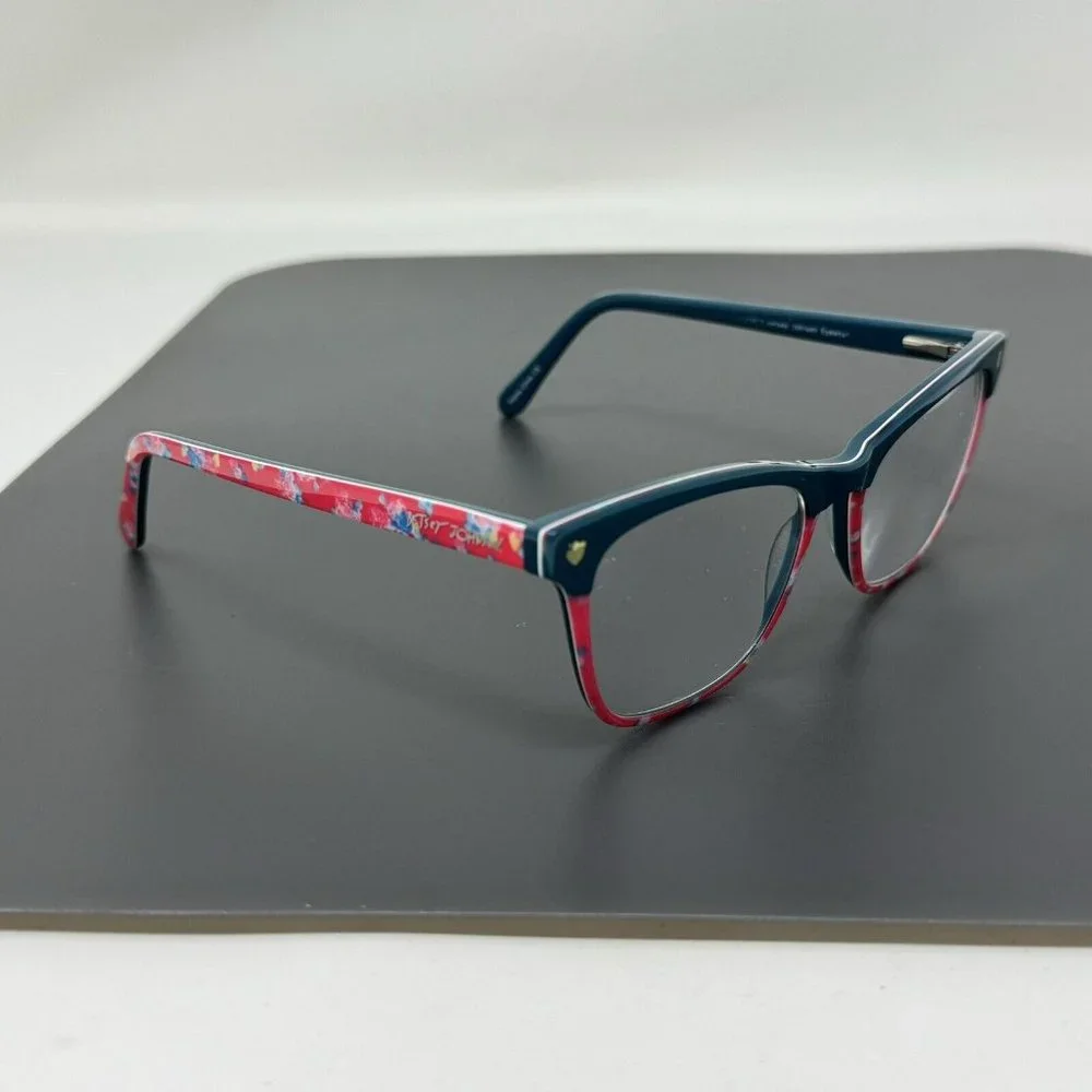 Betsey Johnson Eyeglasses Girls Bff Life 49-16-130 Teal Pink Eyeglasses Frame